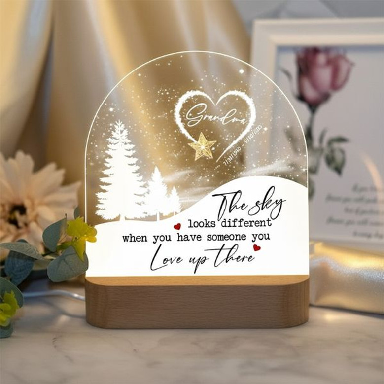Heavenly Sky Glow Heartfelt Memorial Light Night Tribute