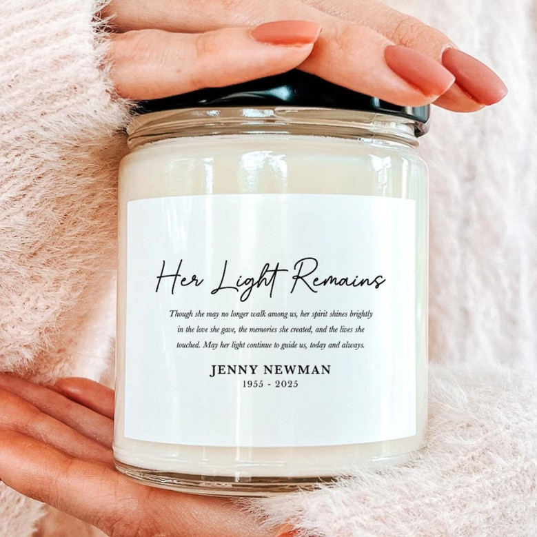 Honor Their Spirit Personal 9oz Soy Wax Candle Tribute Honor Their Spirit Personal 9oz Soy Wax Candle Tribute