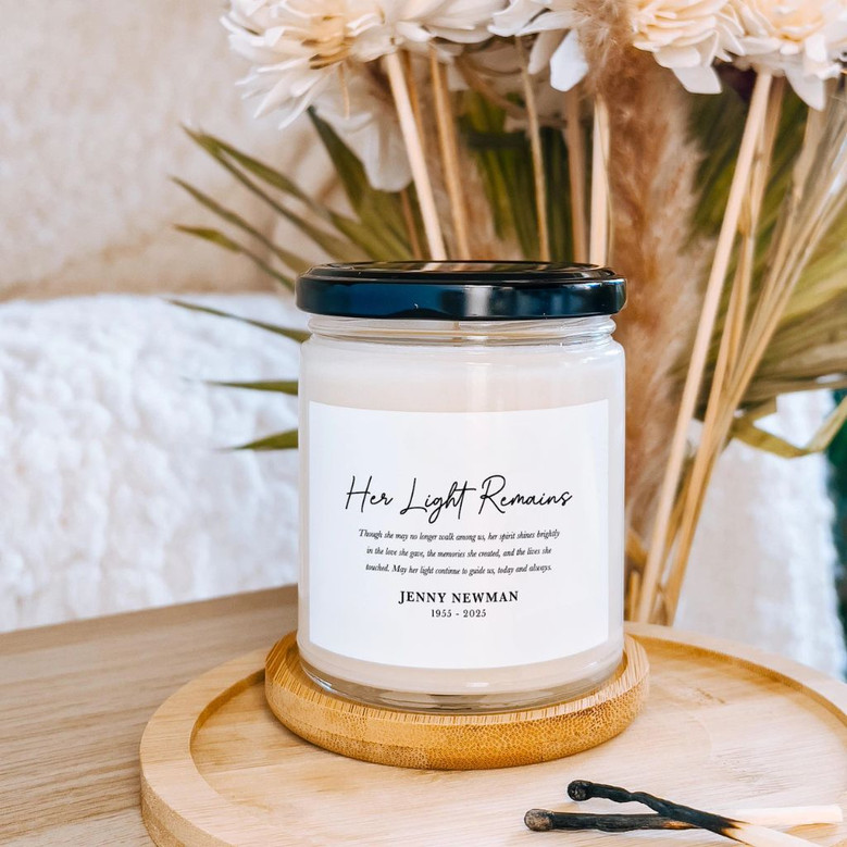Honor Their Spirit Personal 9oz Soy Wax Candle Tribute Honor Their Spirit Personal 9oz Soy Wax Candle Tribute