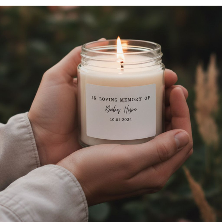 Honoring a Tiny Soul Miscarriage Memorial Soy Wax Candle 9oz Honoring a Tiny Soul Miscarriage Memorial Soy Wax Candle 9oz