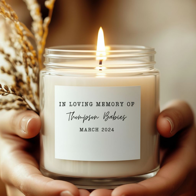 Honoring a Tiny Soul Miscarriage Memorial Soy Wax Candle 9oz Honoring a Tiny Soul Miscarriage Memorial Soy Wax Candle 9oz