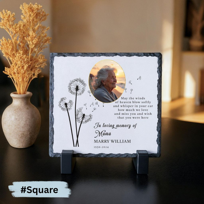 Honoring Mothers Memory Custom Photo Memorial Garden Stone