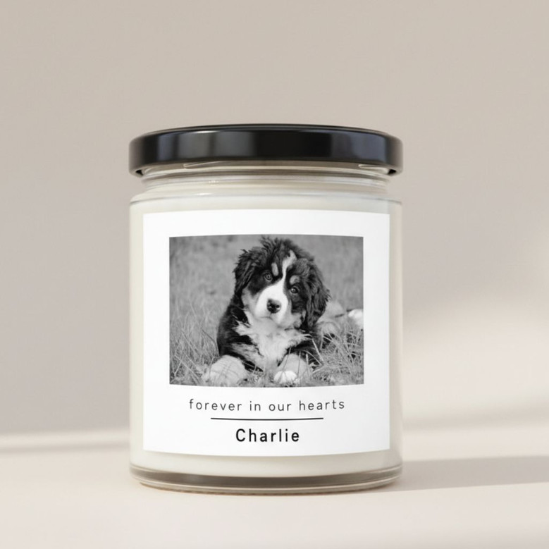 In Loving Memory Custom Pet Soy Wax Candle 9oz Tribute Gift In Loving Memory Custom Pet Soy Wax Candle 9oz Tribute Gift