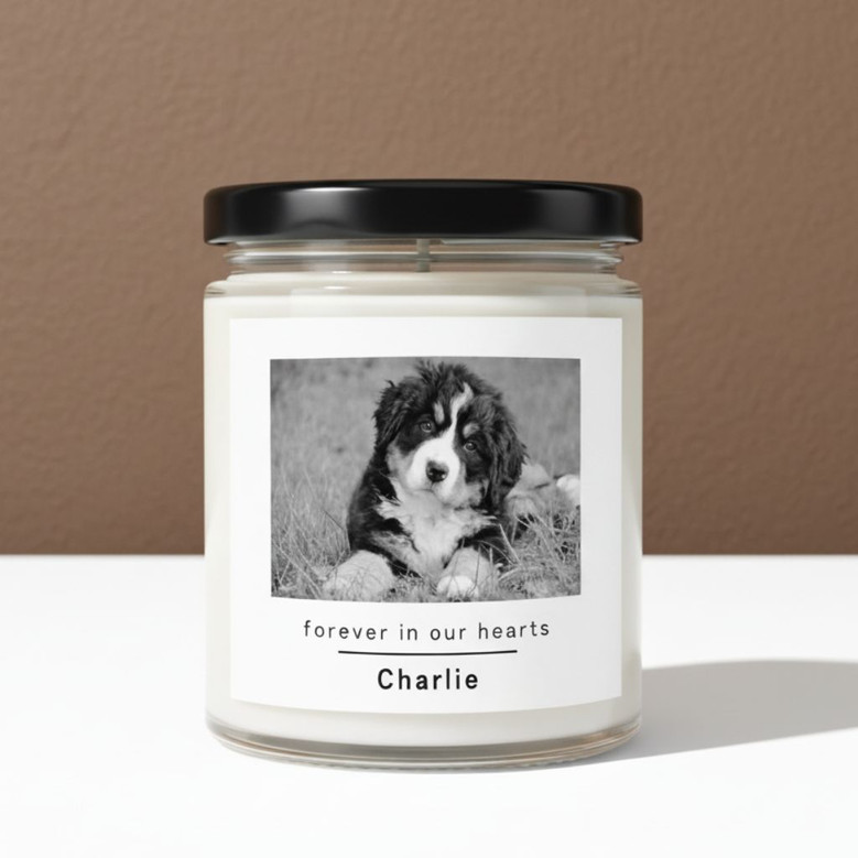 In Loving Memory Custom Pet Soy Wax Candle 9oz Tribute Gift In Loving Memory Custom Pet Soy Wax Candle 9oz Tribute Gift
