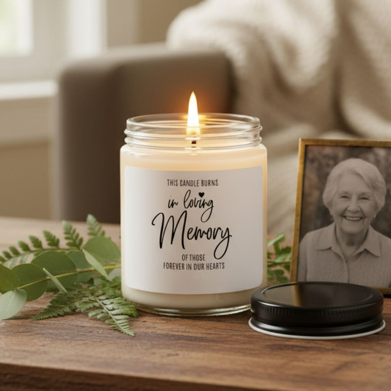 Kindness and Light Custom Soy Wax Candle 9oz Sympathy Gift