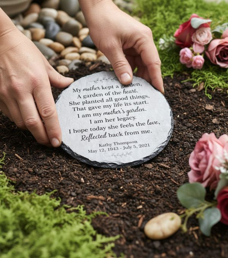 Lasting Tribute Engraved Slate Memorial Garden Stone Lasting Tribute Engraved Slate Memorial Garden Stone