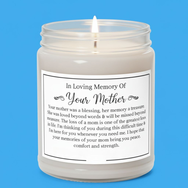 Mothers Peaceful Glow Soy Wax Candle 9oz Sympathy Gift