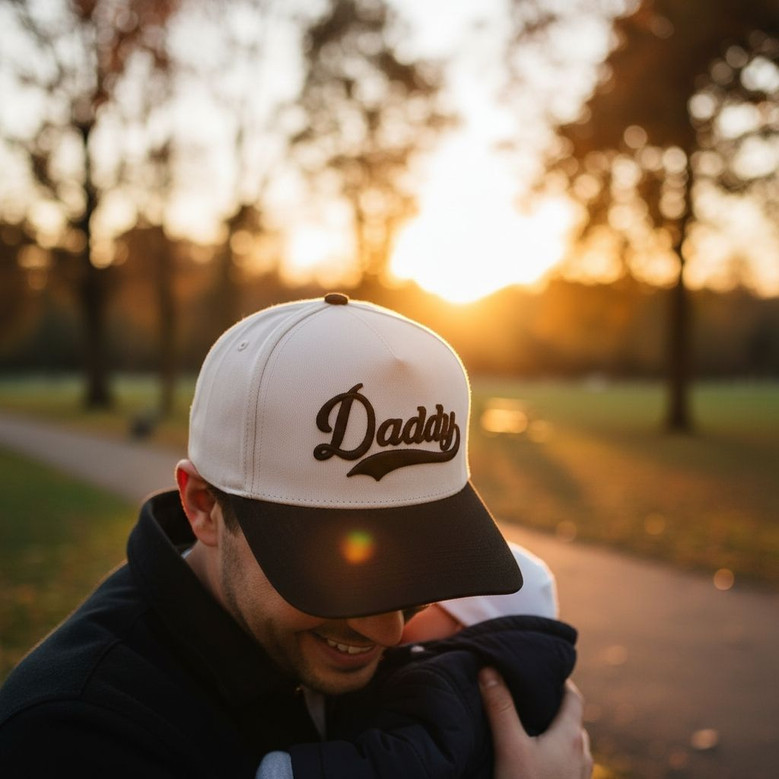New Dad Milestone Embroidered Mid Profile Baseball Cap