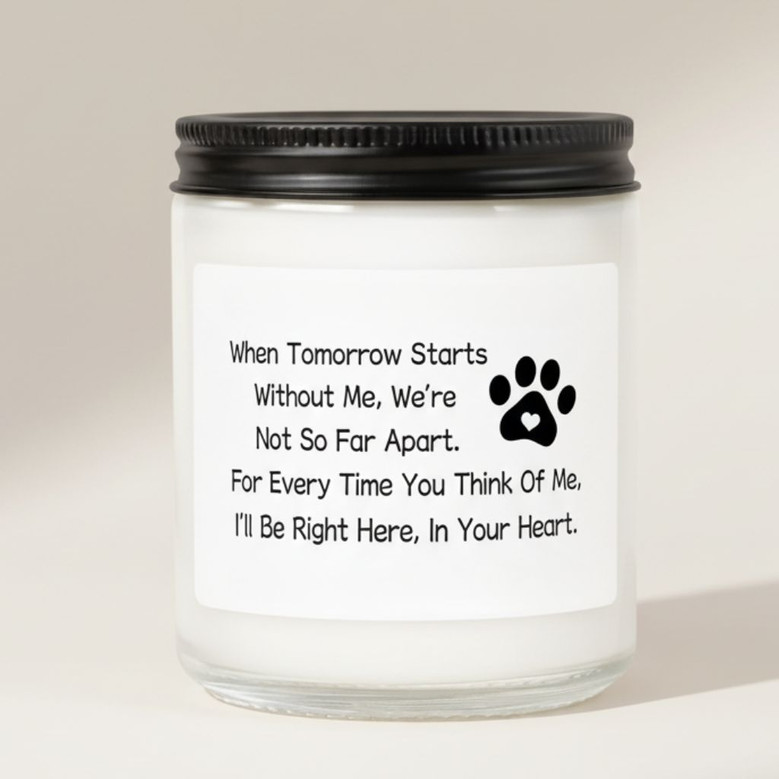 Pet Sympathy Gift Soy Wax Candle 9oz for Dog and Cat Memorial Pet Sympathy Gift Soy Wax Candle 9oz for Dog and Cat Memorial
