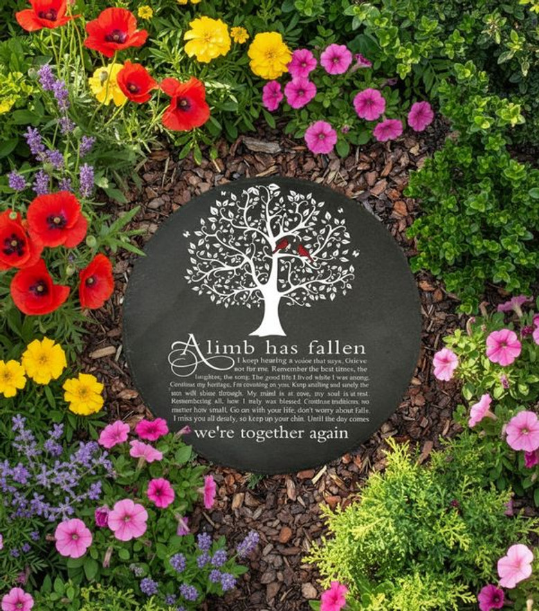 Rooted in Love A Limb Has Fallen Memorial Garden Stone Rooted in Love A Limb Has Fallen Memorial Garden Stone