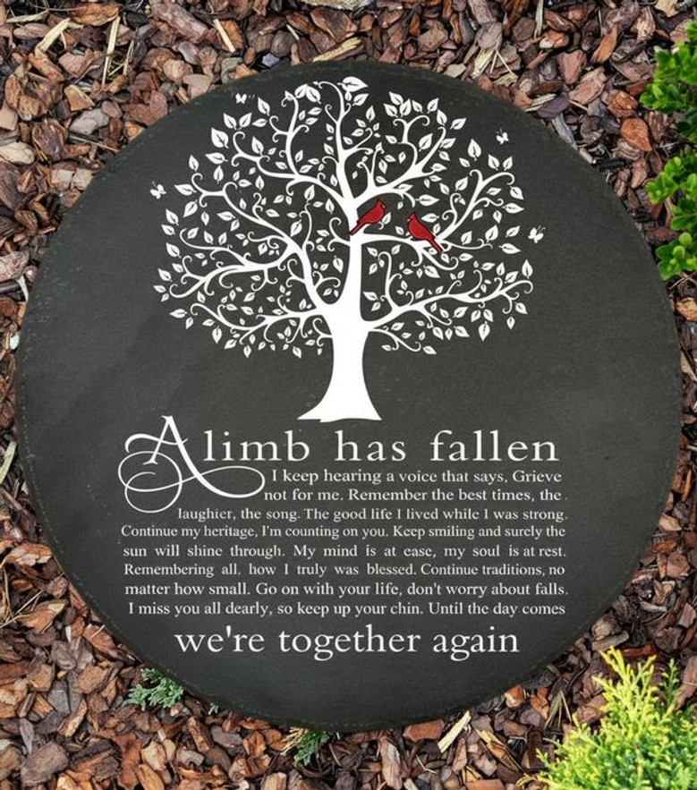 Rooted in Love A Limb Has Fallen Memorial Garden Stone Rooted in Love A Limb Has Fallen Memorial Garden Stone