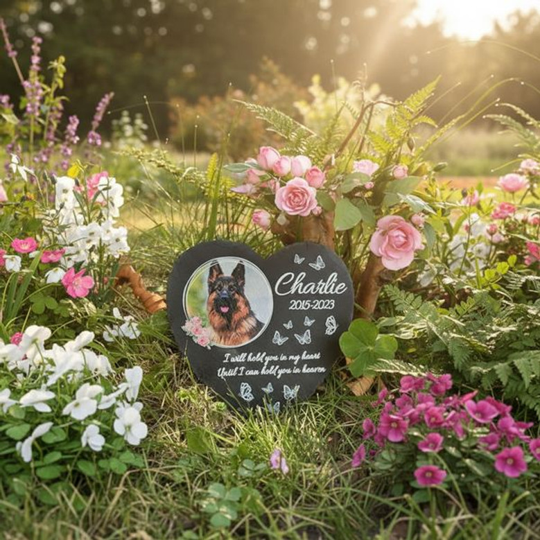 Silent Pawsteps Custom Pet Memorial Garden Stone Silent Pawsteps Custom Pet Memorial Garden Stone