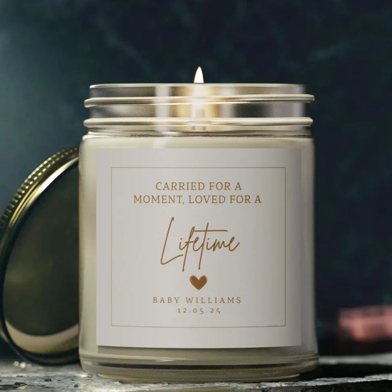 Soft Glow of Remembrance Baby Loss Soy Wax Candle 9oz