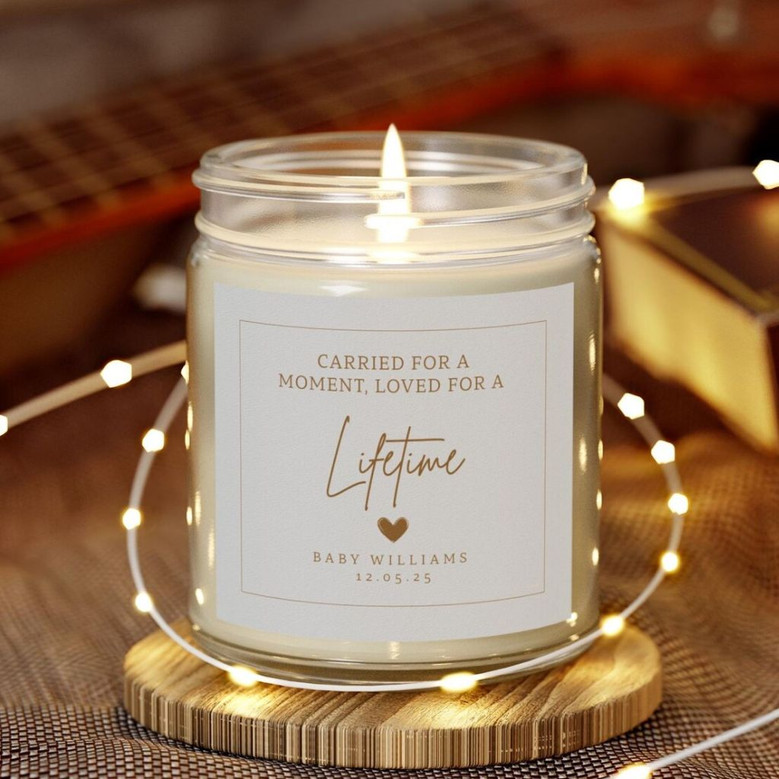 Soft Glow of Remembrance Baby Loss Soy Wax Candle 9oz