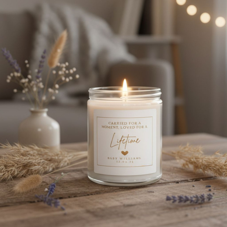 Soft Glow of Remembrance Baby Loss Soy Wax Candle 9oz