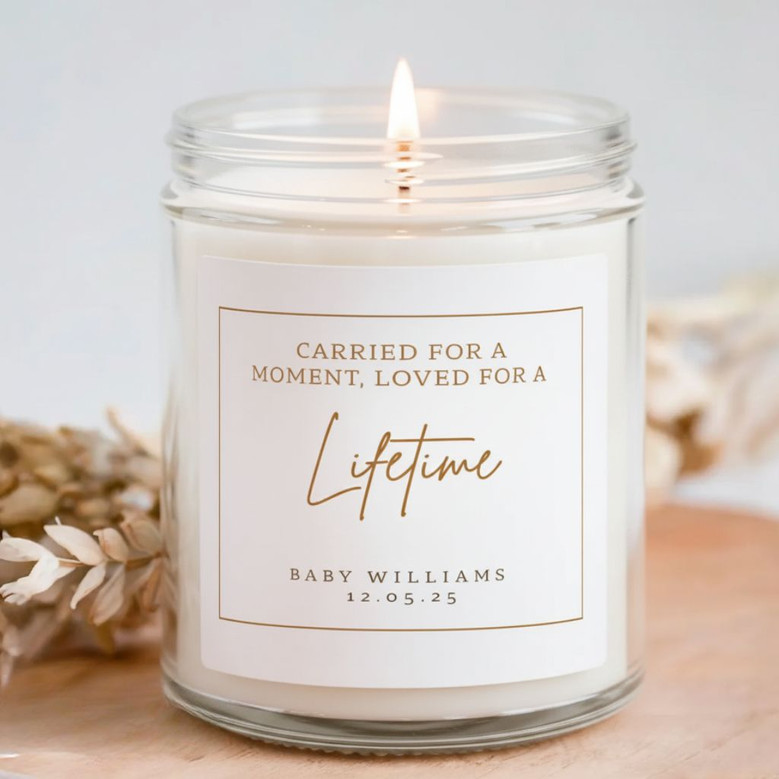 Soft Glow of Remembrance Baby Loss Soy Wax Candle 9oz