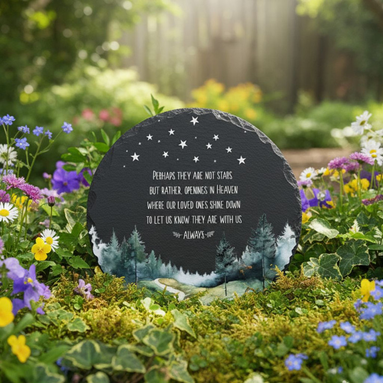 Watching From the Stars Memorial Garden Stone Keepsake Watching From the Stars Memorial Garden Stone Keepsake