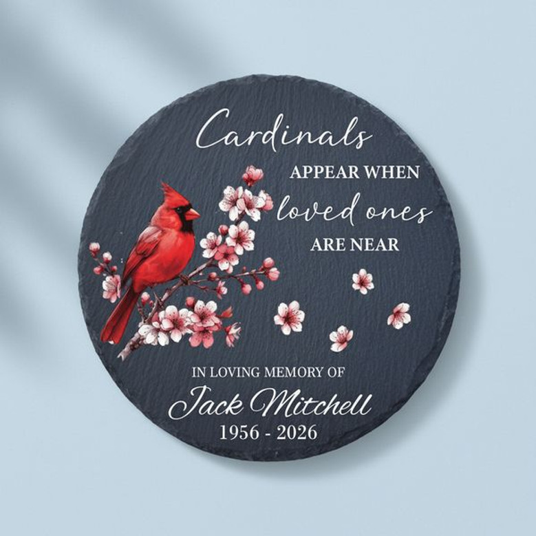 When Cardinals Appear Memorial Garden Stone Sympathy Gift When Cardinals Appear Memorial Garden Stone Sympathy Gift