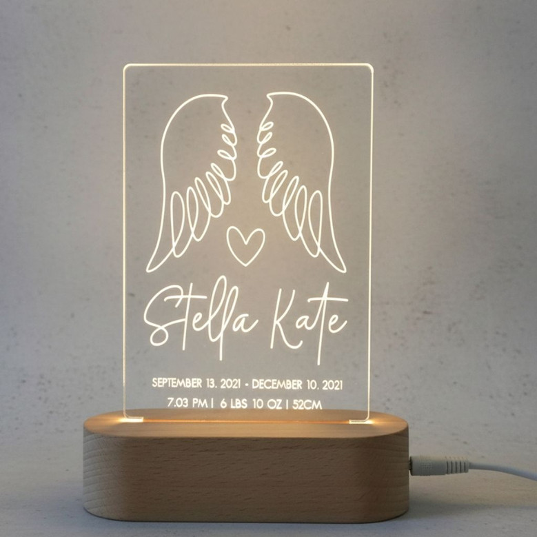 An Angels Gentle Glow Memorial Light Night for Infant Loss