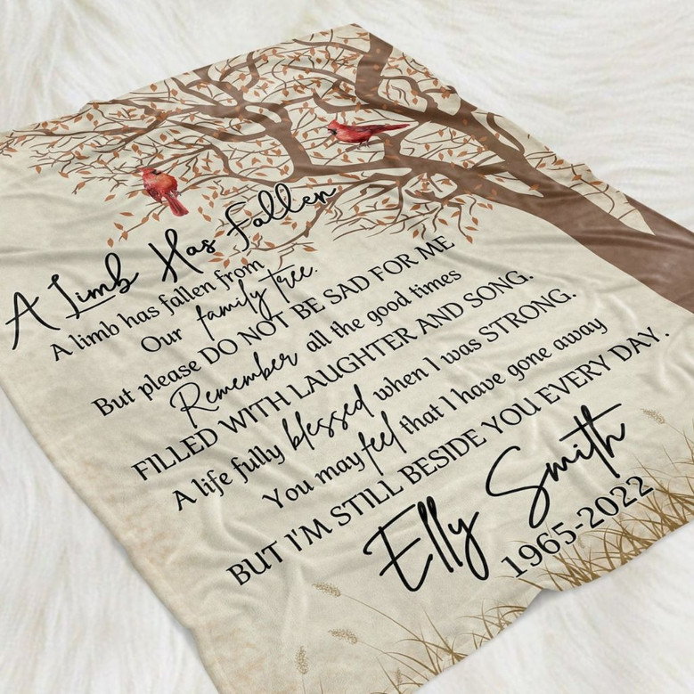 Cardinals Appear Memorial Fleece Blanket for Healing Cardinals Appear Memorial Fleece Blanket for Healing