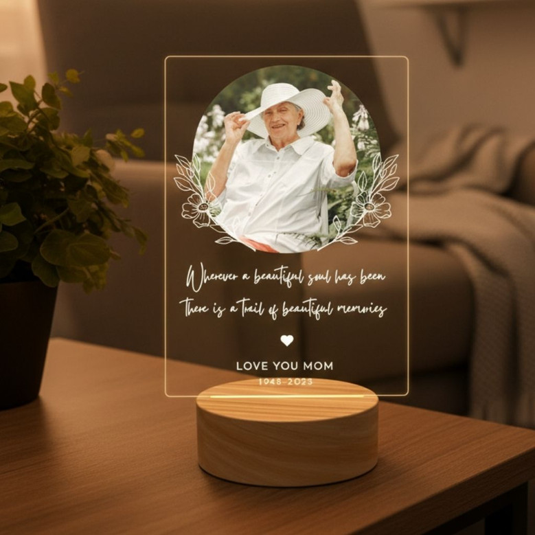 Honoring Her Legacy Custom Mother Memorial Light Night Plaque Honoring Her Legacy Custom Mother Memorial Light Night Plaque