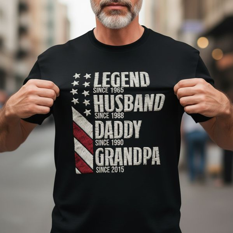 Legendary Family Hero Embroidered Comfort Colors T-shirt