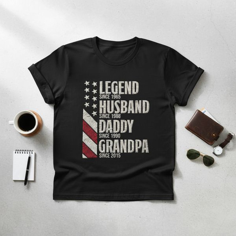 Legendary Family Hero Embroidered Comfort Colors T-shirt