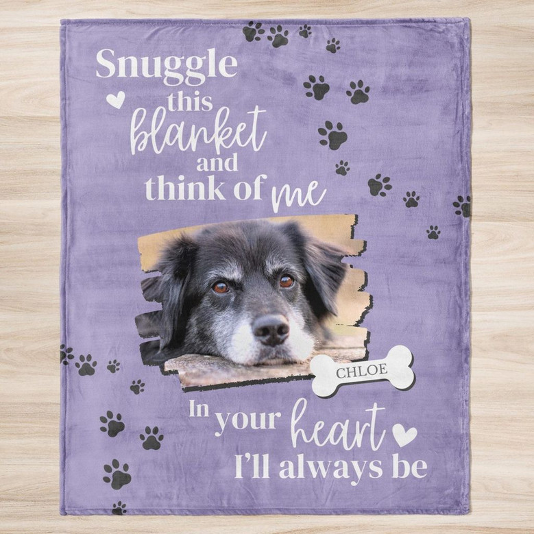 Loyal Friend Tribute Custom Dog Memorial Fleece Blanket Loyal Friend Tribute Custom Dog Memorial Fleece Blanket