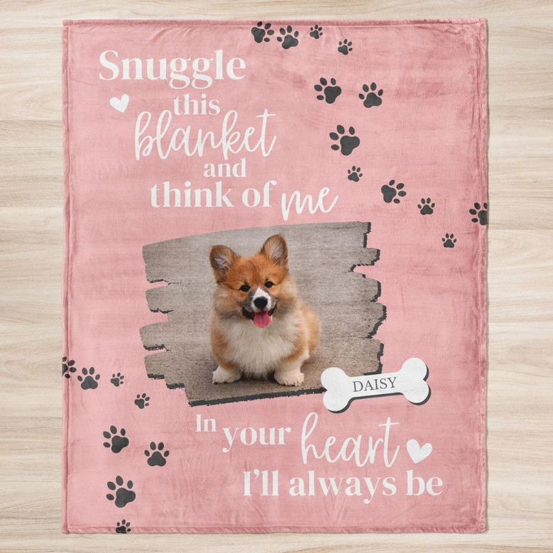 Loyal Friend Tribute Custom Dog Memorial Fleece Blanket Loyal Friend Tribute Custom Dog Memorial Fleece Blanket