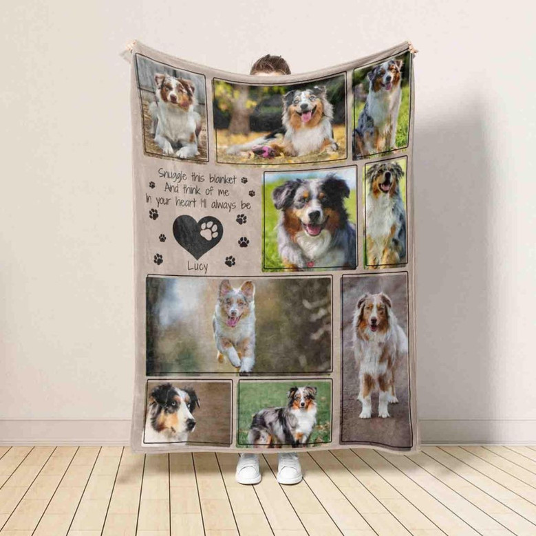 Memories of Your Pup Custom Photo Dog Memorial Fleece Blanket Memories of Your Pup Custom Photo Dog Memorial Fleece Blanket
