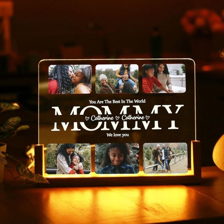 Personalized Family Keepsake Photo Memorial Light Night Gift Personalized Family Keepsake Photo Memorial Light Night Gift