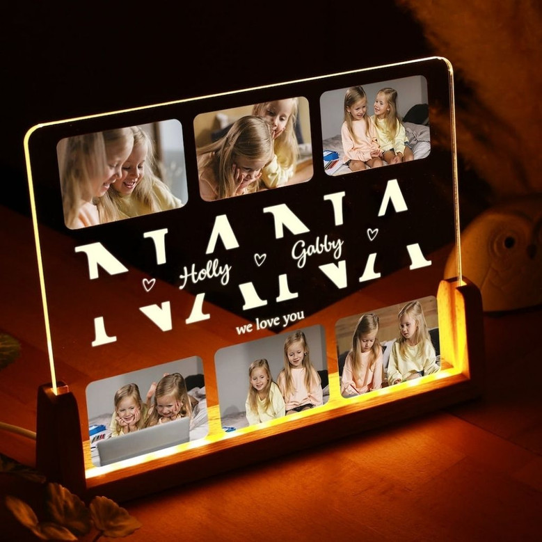Personalized Family Keepsake Photo Memorial Light Night Gift Personalized Family Keepsake Photo Memorial Light Night Gift