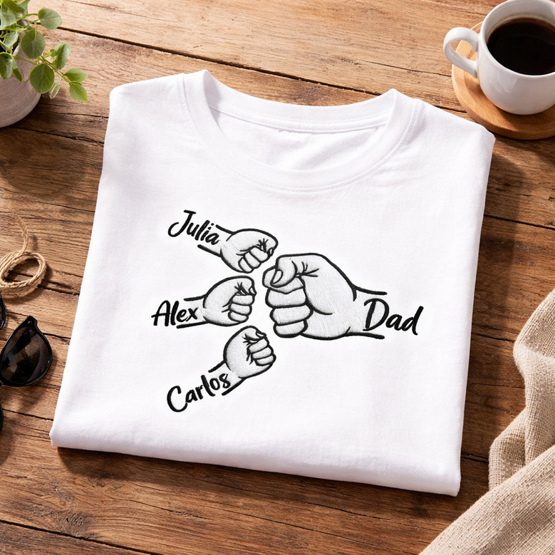 Shared Strength Fist Bump Embroidered Comfort Colors T-shirt Shared Strength Fist Bump Embroidered Comfort Colors T-shirt
