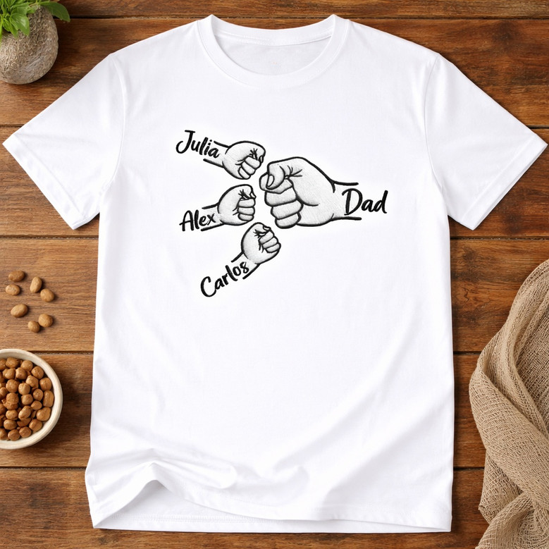 Shared Strength Fist Bump Embroidered Comfort Colors T-shirt Shared Strength Fist Bump Embroidered Comfort Colors T-shirt