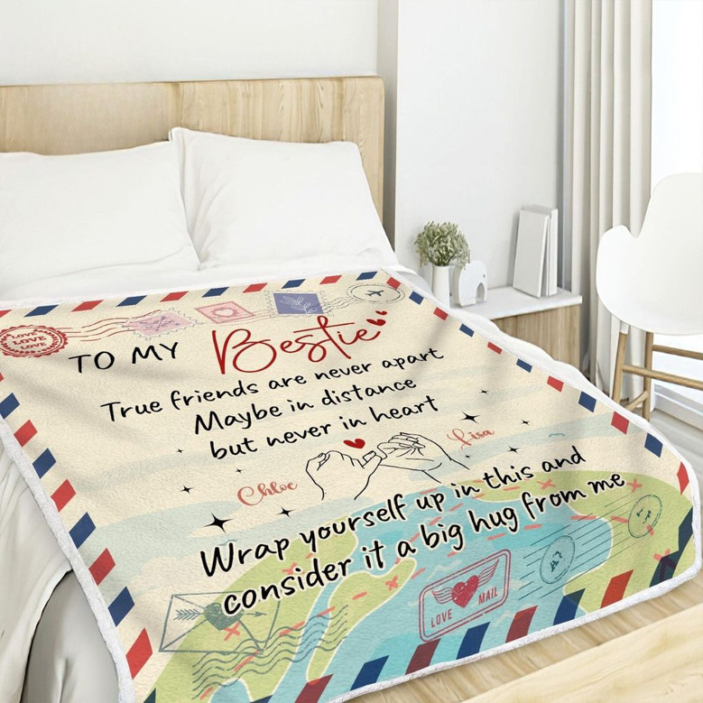 Soul Sisters Personalized Letter Keepsake Fleece Blanket Soul Sisters Personalized Letter Keepsake Fleece Blanket