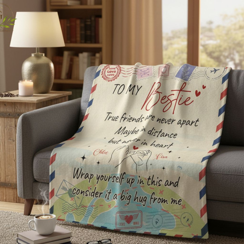 Soul Sisters Personalized Letter Keepsake Fleece Blanket Soul Sisters Personalized Letter Keepsake Fleece Blanket