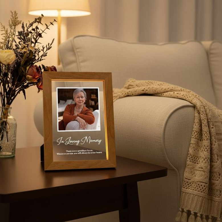 A Gift of Remembrance Custom Photo Frame Lamp for Christmas A Gift of Remembrance Custom Photo Frame Lamp for Christmas