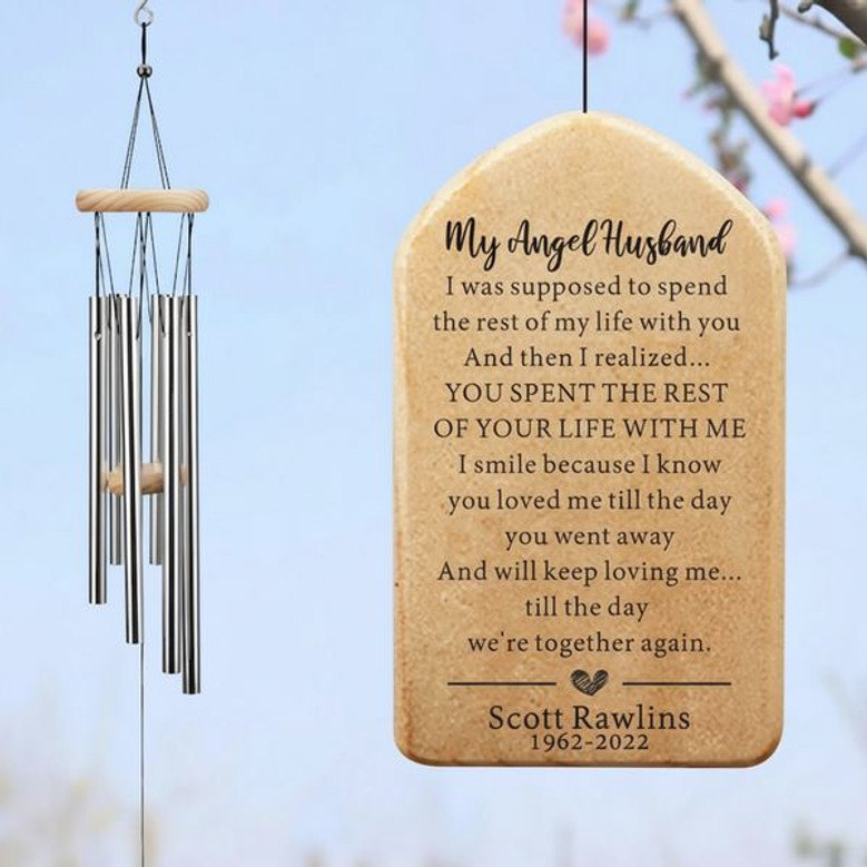 A Husbands Song Memorial Wind Chime Sympathy Tribute A Husbands Song Memorial Wind Chime Sympathy Tribute