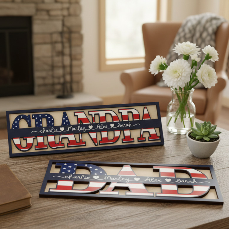 From His Favorite People - Custom Wood Sign for a Loving Dad From His Favorite People - Custom Wood Sign for a Loving Dad
