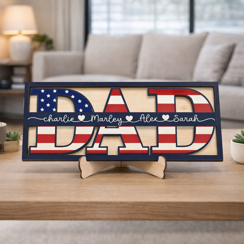 From His Favorite People - Custom Wood Sign for a Loving Dad From His Favorite People - Custom Wood Sign for a Loving Dad