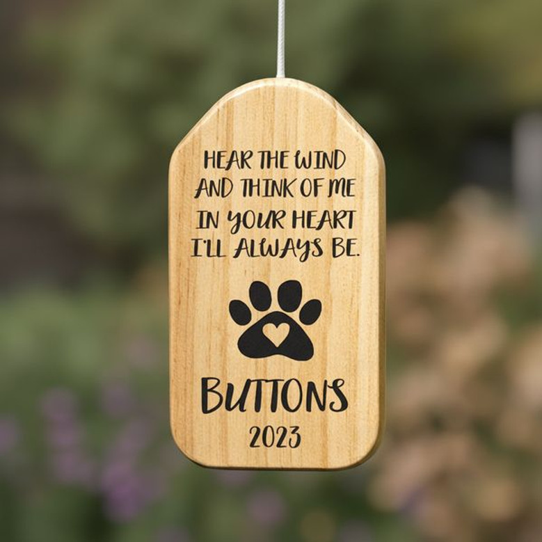 Heavenly Pet Melodies Rainbow Bridge Dog Memorial Wind Chime