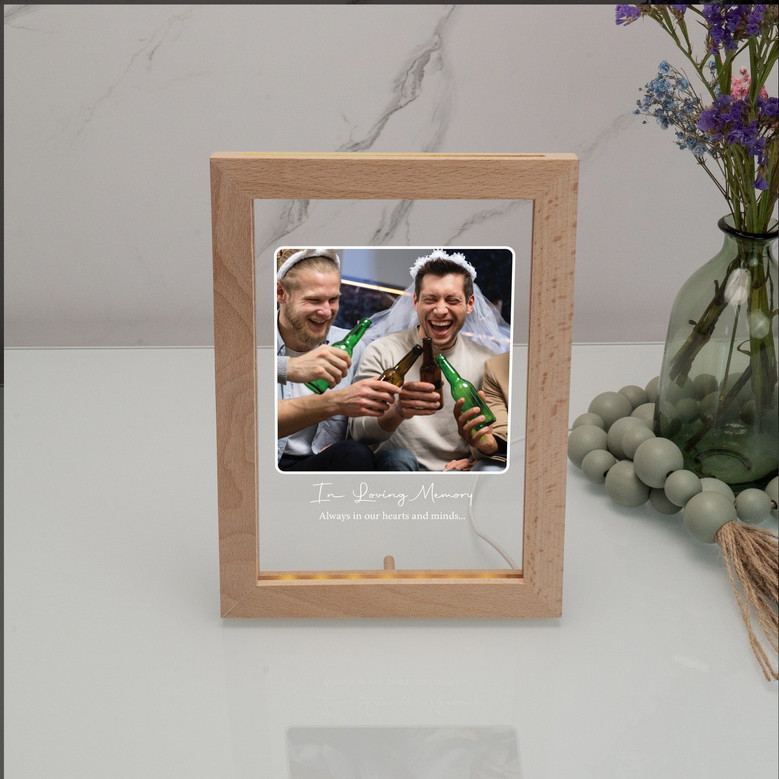 Illuminated Memories Custom Acrylic Photo Frame Lamp Illuminated Memories Custom Acrylic Photo Frame Lamp