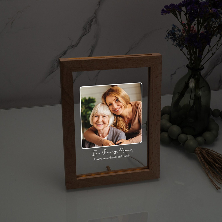 Illuminated Memories Custom Acrylic Photo Frame Lamp Illuminated Memories Custom Acrylic Photo Frame Lamp