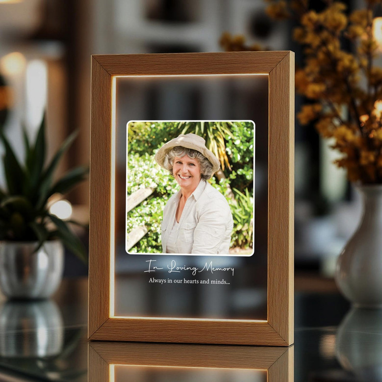 Illuminated Memories Custom Acrylic Photo Frame Lamp Illuminated Memories Custom Acrylic Photo Frame Lamp