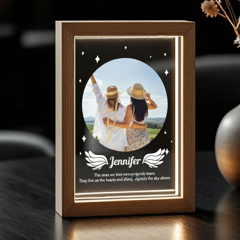 Always Loved Custom Memorial Sympathy Photo Frame Lamp Always Loved Custom Memorial Sympathy Photo Frame Lamp