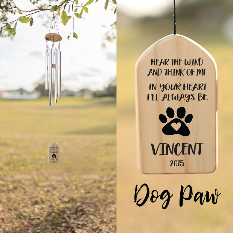 Heavenly Pet Melodies Rainbow Bridge Dog Memorial Wind Chime