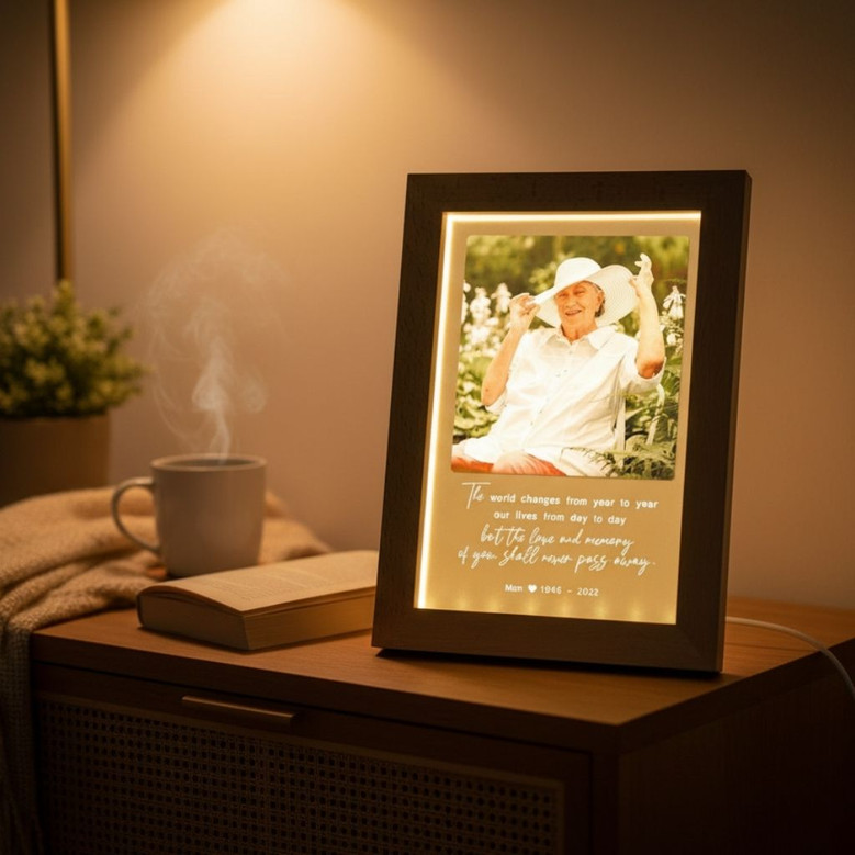 Mothers Radiant Remembrance Memorial Photo Frame Lamp Mothers Radiant Remembrance Memorial Photo Frame Lamp