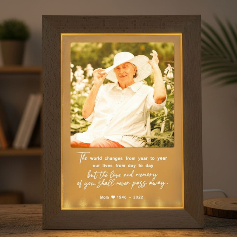 Mothers Radiant Remembrance Memorial Photo Frame Lamp Mothers Radiant Remembrance Memorial Photo Frame Lamp