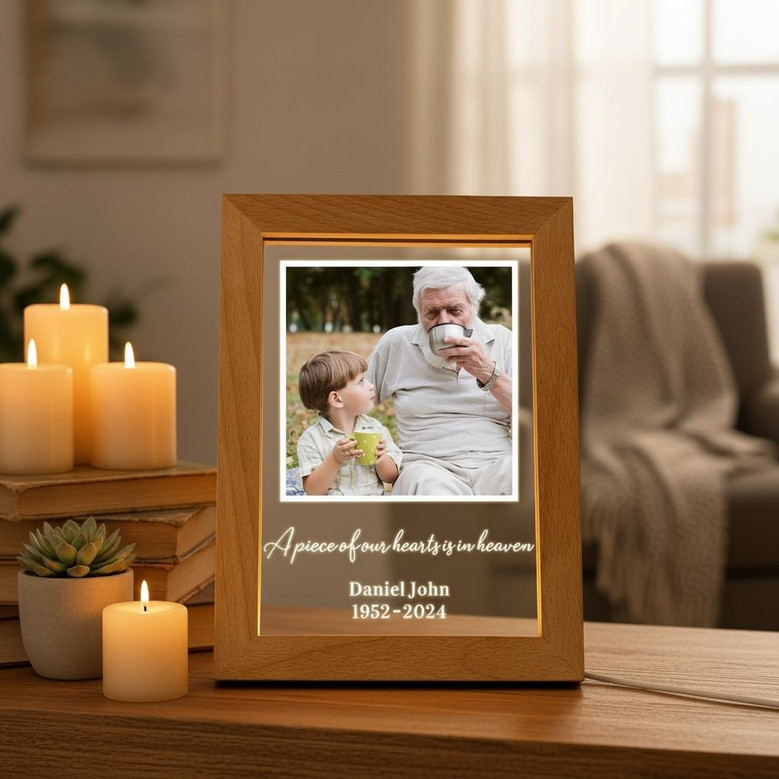 Radiant Memorial Tribute Custom Photo Frame Lamp Radiant Memorial Tribute Custom Photo Frame Lamp