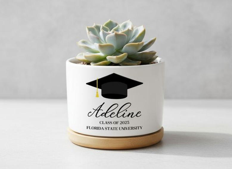 2026 Graduate Ceramic Plant Pot A Custom Gift to Cherish